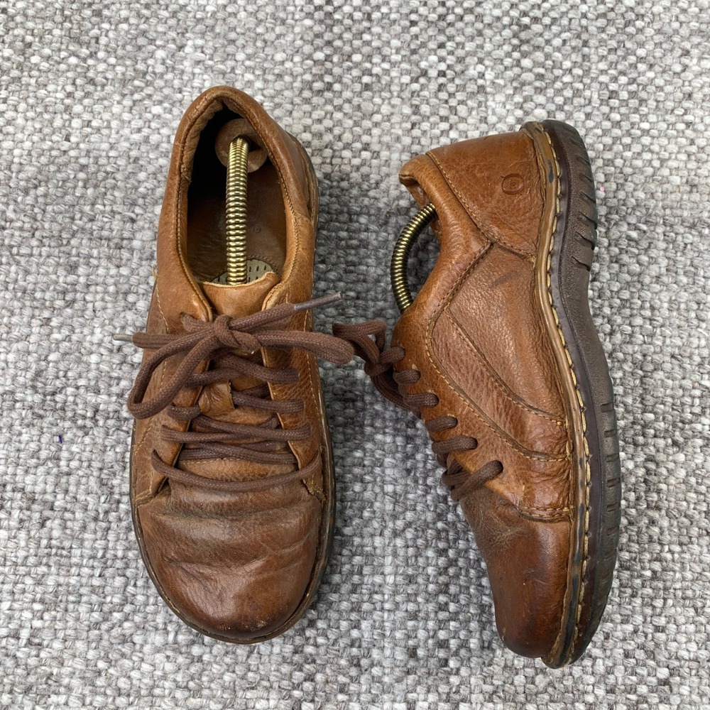 Born Oxford Shoes Womens 9 Brown Leather Lace Up D42816 Comfort Handcrafted